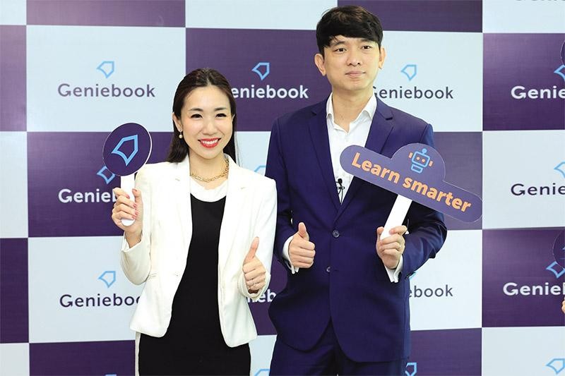 Hai nhà Đồng sáng lập Geniebook Neo Zhizhong và Alicia Cheong 