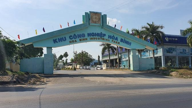 Khu công nghiệp Hòa Bình là 1 trong 3 khu công nghiệp của Kon Tum có tỷ lệ đưa đất vào sử dụng thấp