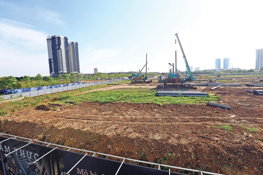 Thời gian tới, các đại dự án sẽ tiếp tục cung cấp nguồn cung mới cho thị trường Hà Nội. Trong ảnh: Dự án Park City Hà Nội 
