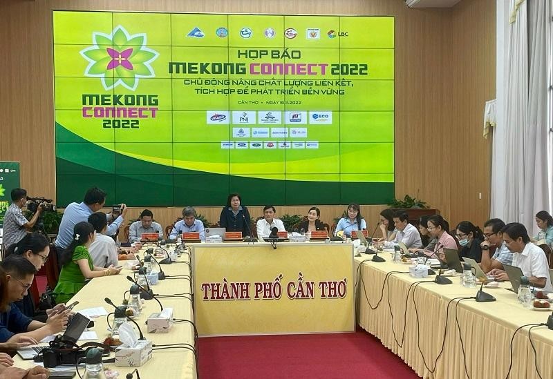 Quang cảnh buổi họp báo Diễn đàn Mekong Connect năm 2022