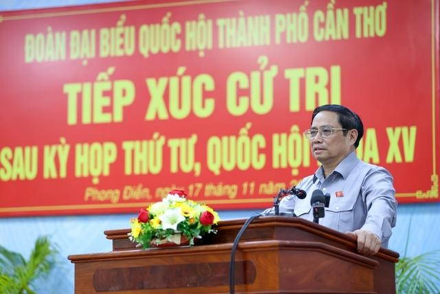 Thủ tướng Phạm Minh Chính tiếp xúc cử tri tại TP. Cần Thơ.