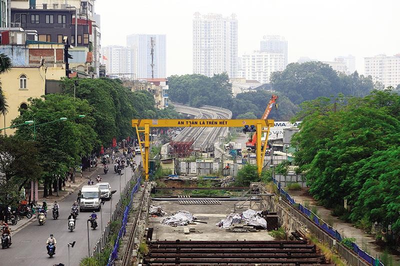 Thời gian thực hiện Dự án metro Nhổn - ga Hà Nội dự kiến được kéo dài thêm 5 năm. Ảnh: Đức Thanh