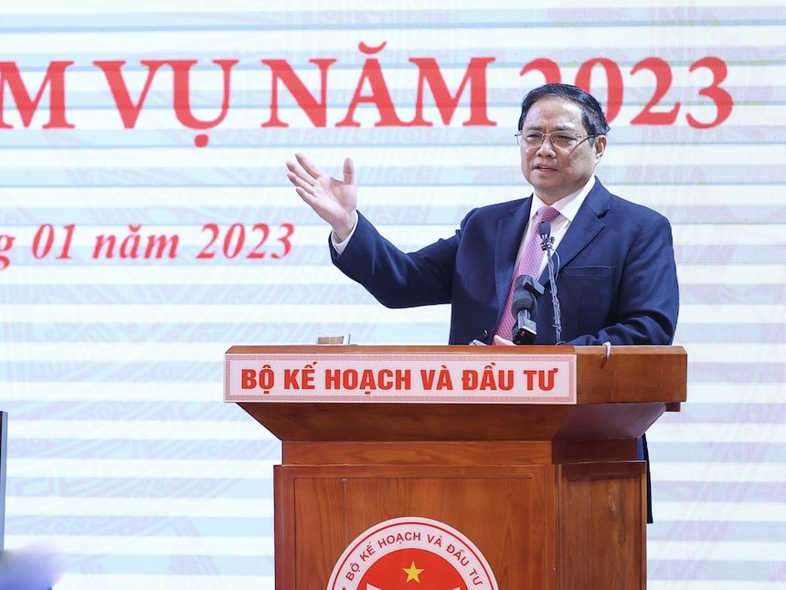 Thủ tướng Phạm Minh Chính phát biểu chỉ đạo tại Hội nghị. (Ảnh: Nhật Bắc)