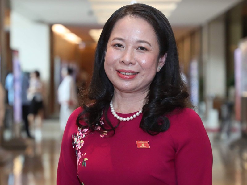 Bà Võ Thị Ánh Xuân, Phó chủ tịch nước, giữ quyền Chủ tịch nước nhiệm kỳ 2021 - 2026. Ảnh Duy Linh.