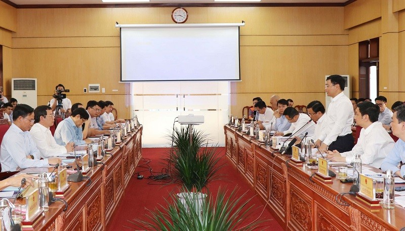 Đoàn công tác của Bộ Giao thông vận tải làm việc với tỉnh Quảng Ngãi vào chiều ngày 7/3.