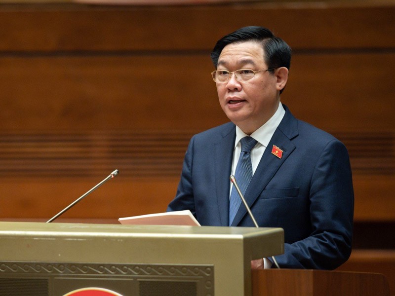 Chủ tịch Quốc hội Vương Đình Huệ phát biểu khai mạc phiên chất vấn
