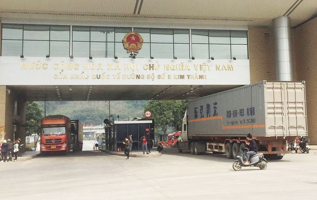Kim ngạch xuất nhập khẩu qua cửa khẩu Lào Cai quý I/2023 đạt 186 triệu USD.