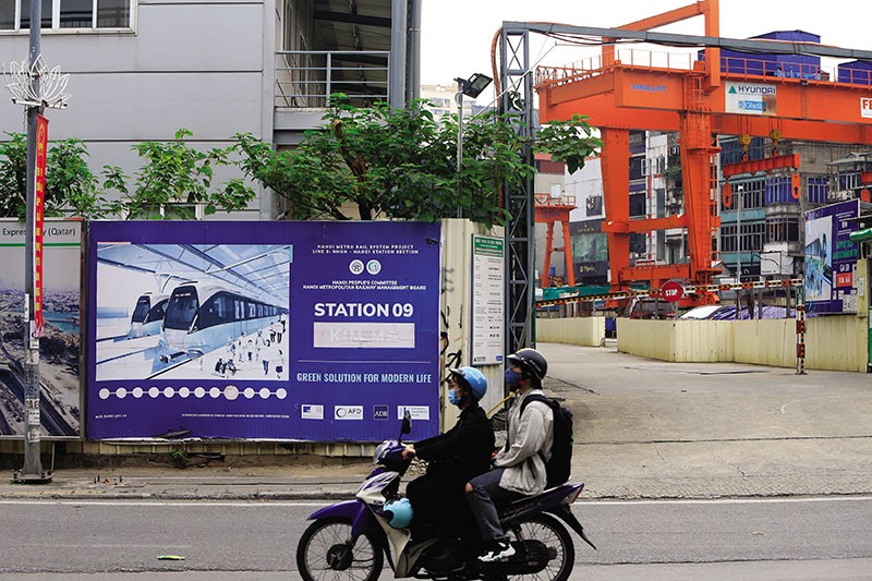 Dự án metro Nhổn - ga Hà Nội liên tục vỡ tiến độ, phải xin lùi thời hạn hoàn thành đến năm 2027. Ảnh: Đức Thanh 