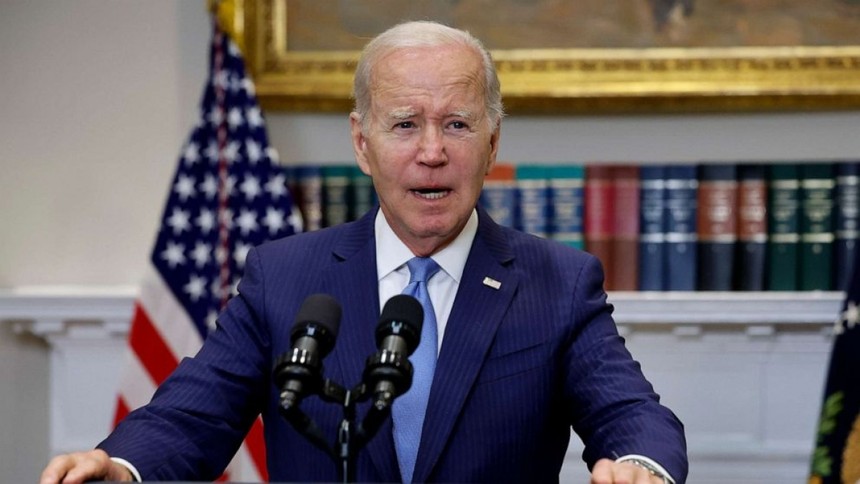 Tổng thống Mỹ Joe Biden thông báo về các cuộc đàm phán liên quan tới trần nợ công tại Nhà Trắng hôm 17/5/2023. Ảnh: Getty
