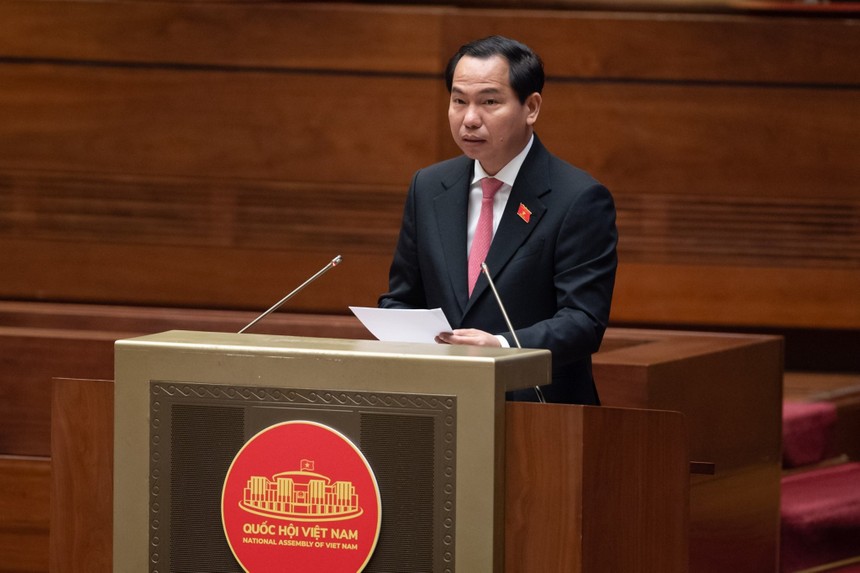 Chủ nhiệm Ủy ban Tài chính - Ngân sách Lê Quang Mạnh trong phiên họp ngày 26/5.