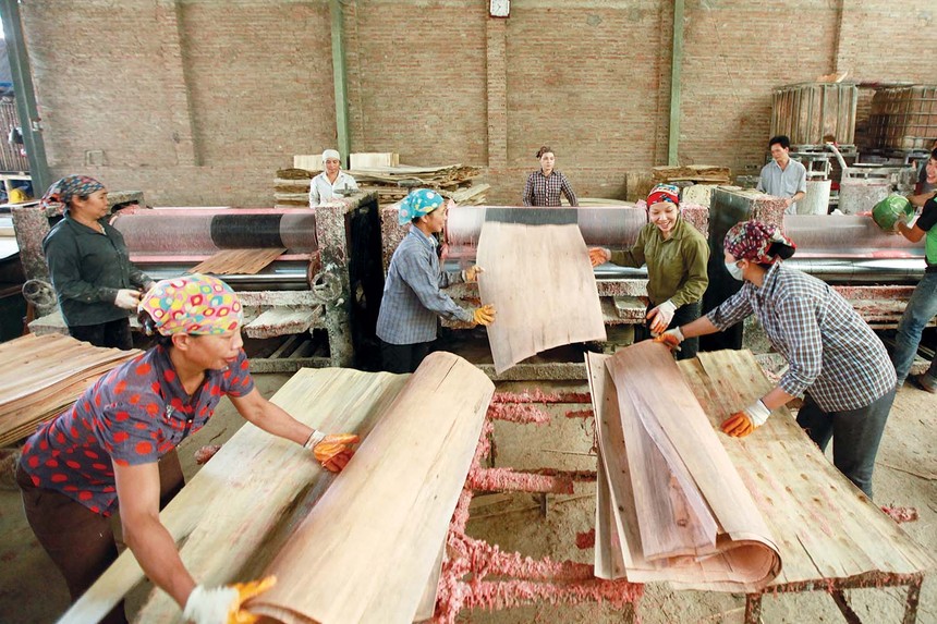 Tỷ lệ lao động trong các ngành dệt may, da giày, gỗ và lâm sản mất việc khá cao. Ảnh: Đức Thanh