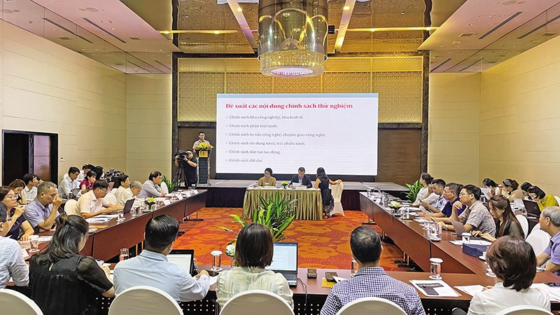 Diễn đàn đề xuất những nội dung chính sách thử nghiệm cụ thể để phát triển kinh tế tuần hoàn tại Việt Nam. Ảnh: K.T