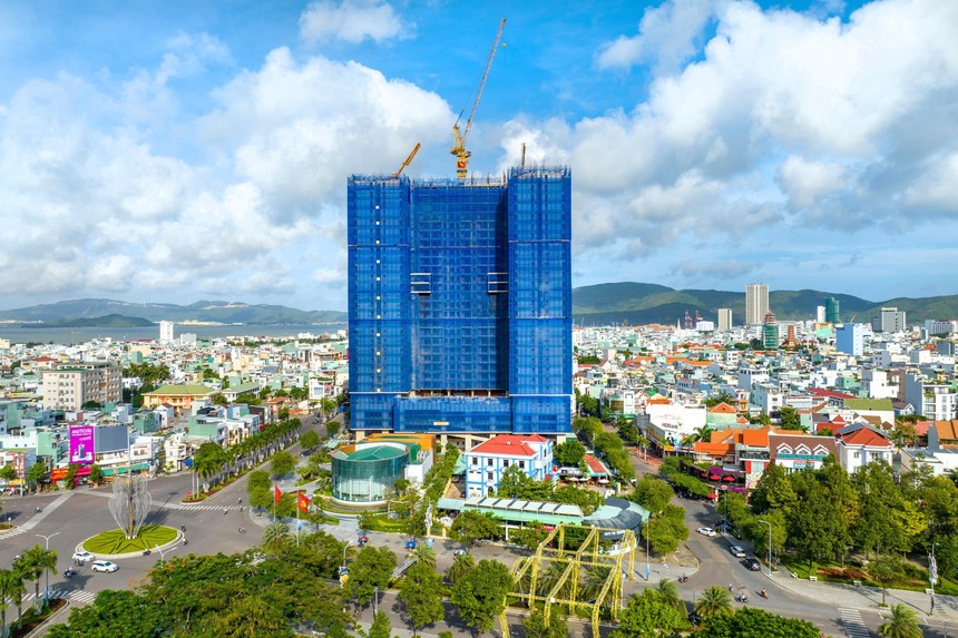 Grand Center Quy Nhon – Một trong những dự án đang được HTN đẩy mạnh thi công