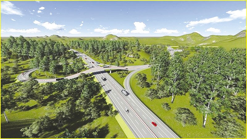 Theo quy hoạch, tuyến đường bộ cao tốc Gia Nghĩa - Chơn Thành có quy mô 6 làn xe hoàn chỉnh 