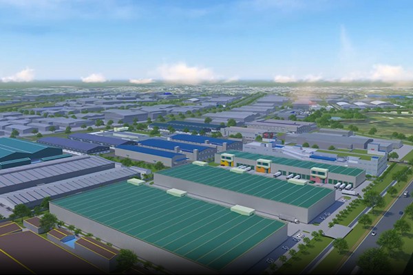 Phối cảnh Khu công nghệ cao Long Thành nằm cách Sân bay Long Thành 10 km. Dự án khởi công vào đầu tháng 7/2023
