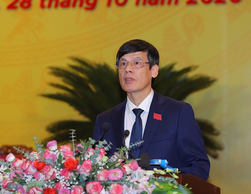 Ông Nguyễn Đình Xứng thời điểm còn là Chủ tịch UBND tỉnh Thanh Hóa.