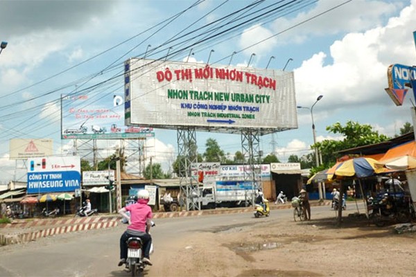 Huyện Nhơn Trạch của tỉnh Đồng Nai đang thu hút các nhà đầu tư quan tâm đến việc xây dựng khu đô thị. 
