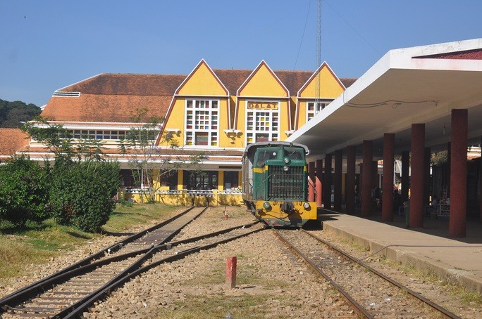 Ga Đà Lạt, một phần của tuyến đường sắt Đà Lạt - Trại Mát.
