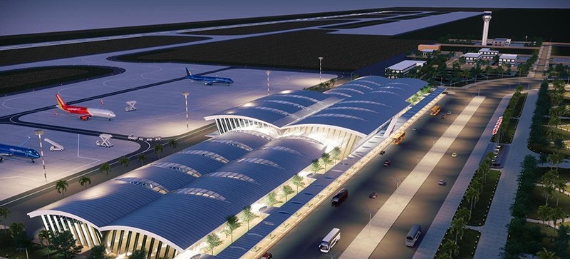 Công suất thiết kế của nhà ga hành khách Cảng hàng không Phan Thiết được điều chỉnh lên 2 triệu lượt hành khách/năm
