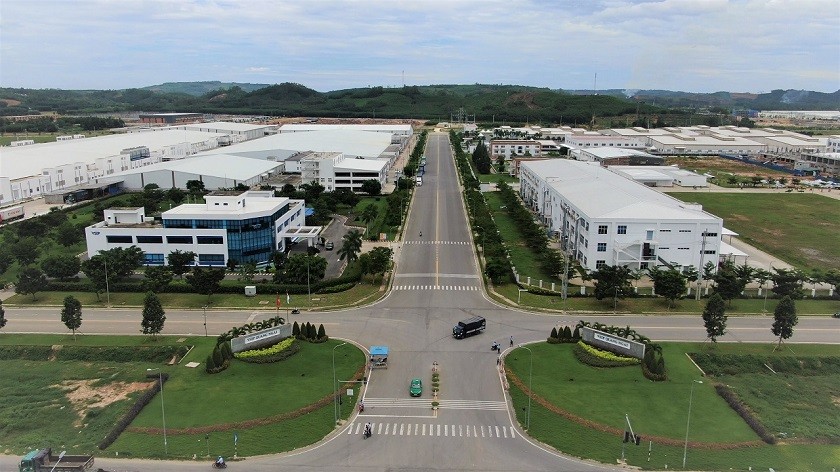 Một góc Khu công nghiệp VSIP Quảng Ngãi.