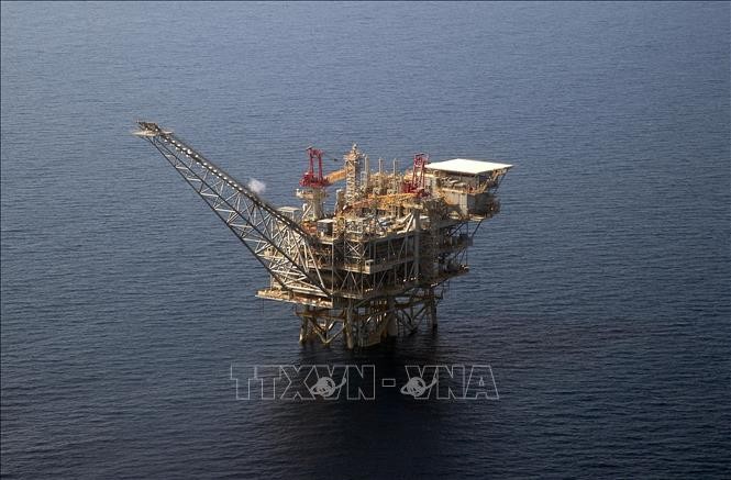 Giàn khoan dầu Tamar ở ngoài khơi Israel. Ảnh: AFP/TTXVN