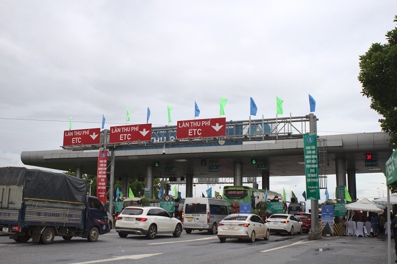 Trạm thu phí Cao Bồ trên cao tốc Cầu Giẽ - Ninh Bình do VEC quản lý.
