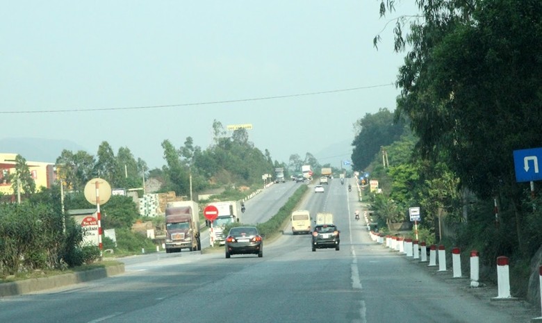 Quốc lộ 1 đoạn qua tỉnh Nghệ An.