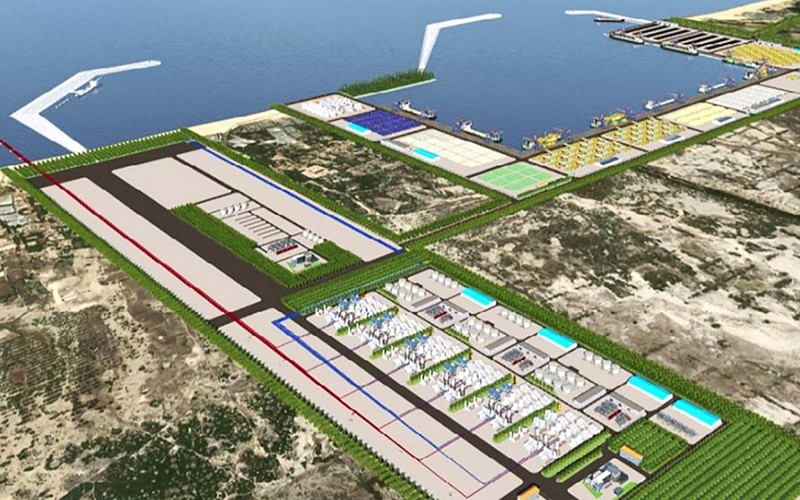 Phối cảnh Trung tâm điện khí LNG Hải Lăng Quảng Trị