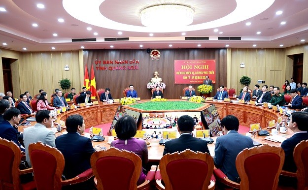UBND tỉnh Quảng Ngãi tổ chức Hội nghị triển khai nhiệm vụ, giải pháp phát triển kinh tế- xã hội năm 2024.