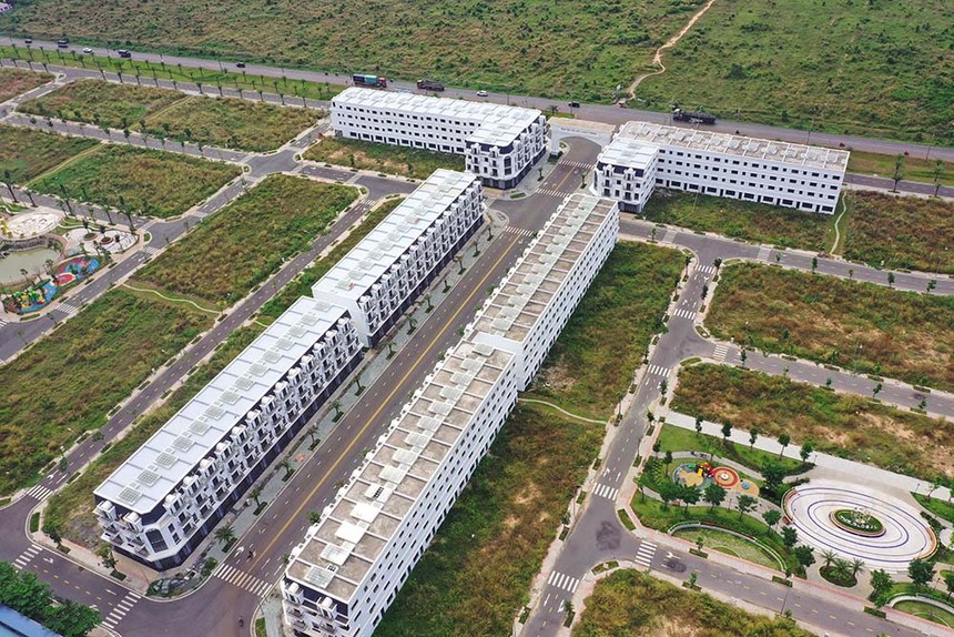 Một dự án bất động sản lớn gần Sân bay Long Thành (tỉnh Đồng Nai) Ảnh: Lê Toàn