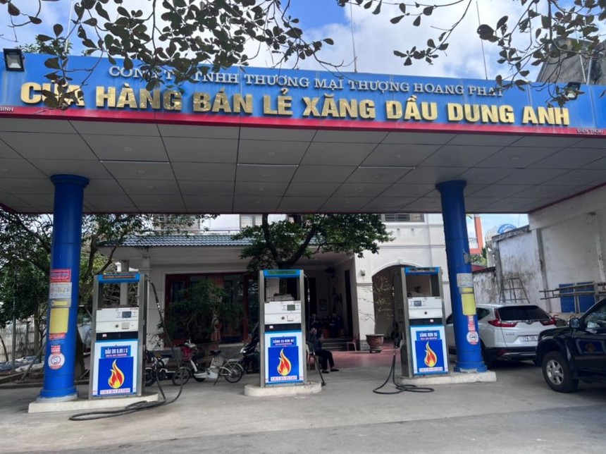 Cửa hàng xăng dầu tại Vũ Thư, Thái Bình vi phạm về kinh doanh xăng dầu lĩnh phạt gần 260 triệu đồng.