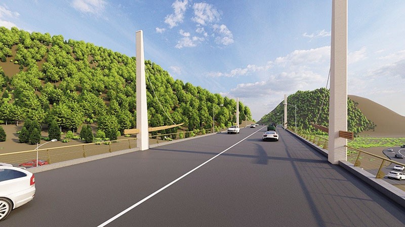 Phối cảnh Dự án Đầu tư xây dựng tuyến đường bộ cao tốc Hòa Bình - Mộc Châu, đoạn tuyến thuộc địa bàn tỉnh Sơn La.