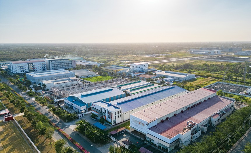 Khu công nghiệp Long Hậu tại huyện Cần Giuộc, tỉnh Long An. Ảnh: Bình Minh 