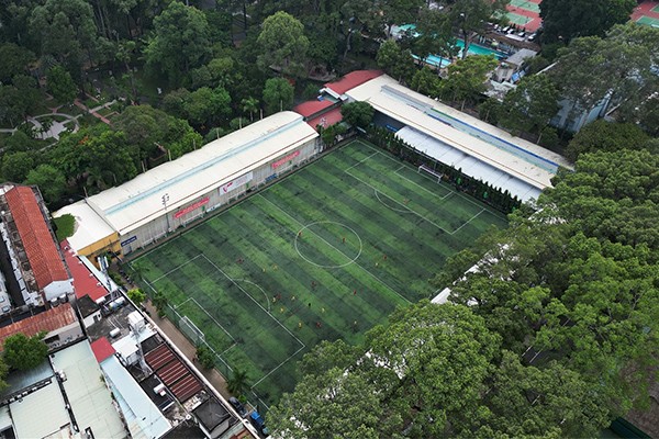 Sân bóng đá Tao Đàn nơi được đề xuất xây bãi đậu xe ngầm.