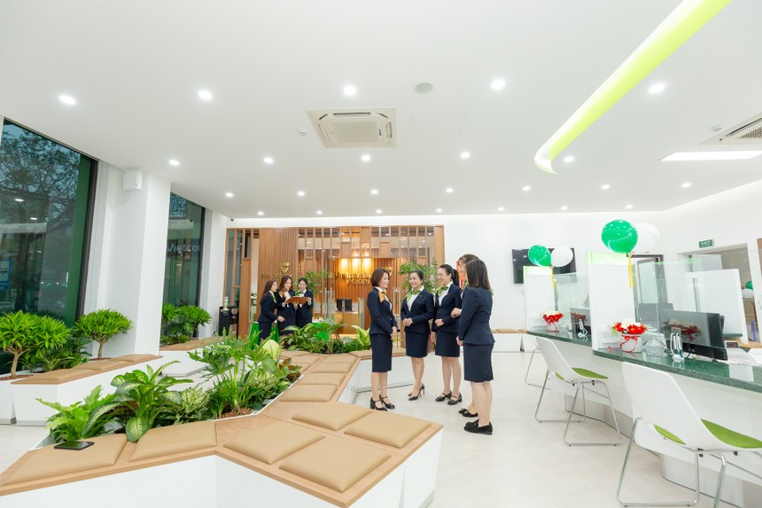 Trụ sở các chi nhánh mới của Vietcombank có thiết kế hiện đại, nhiều không gian xanh, mang đến nhiều trải nghiệm cho khách hàng