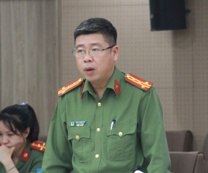 Đại tá Phan Thành Bá thông tin về vụ án xảy ra tại Bộ Công thương.