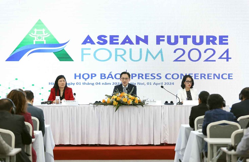 Họp báo quốc tế thông tin về Diễn đàn Tương lai ASEAN năm 2024. (Ảnh: VGP)