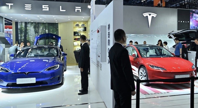 Lượng xe bàn giao của Tesla trong quý I/2024 đã giảm 8,5% so với cùng kỳ năm trước, xuống còn 386.810 xe. Ảnh: AFP