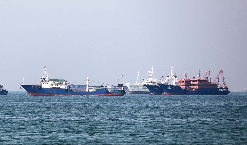 Eo biển Hormuz gánh trọng trách vận chuyển khoảng 1/5 lượng dầu mỏ thế giới Ảnh: AFP