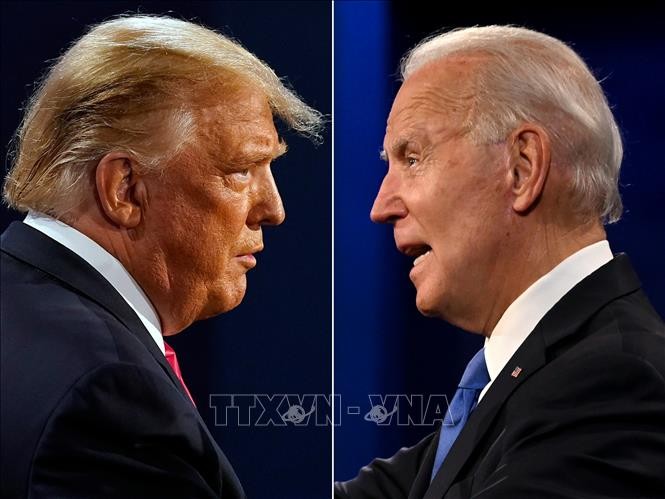 Cựu Tổng thống Mỹ Donald Trump (trái) và Tổng thống Joe Biden. Ảnh: AFP/ TTXVN