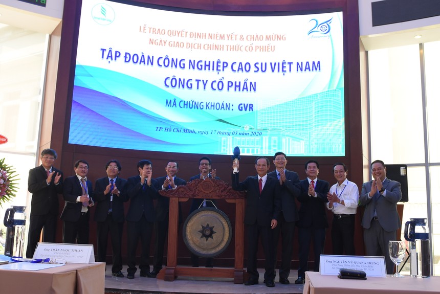 4 tỷ cổ phiếu GVR của Tập đoàn Công nghiệp Cao su Việt Nam niêm yết trên sàn HOSE