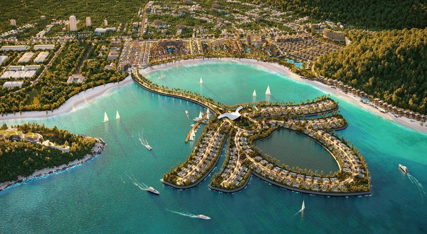 Phối cảnh dự án khu phức hợp Selavia ở Cảng Vịnh Đầm, Phú Quốc thuộc Tập đoàn TTC