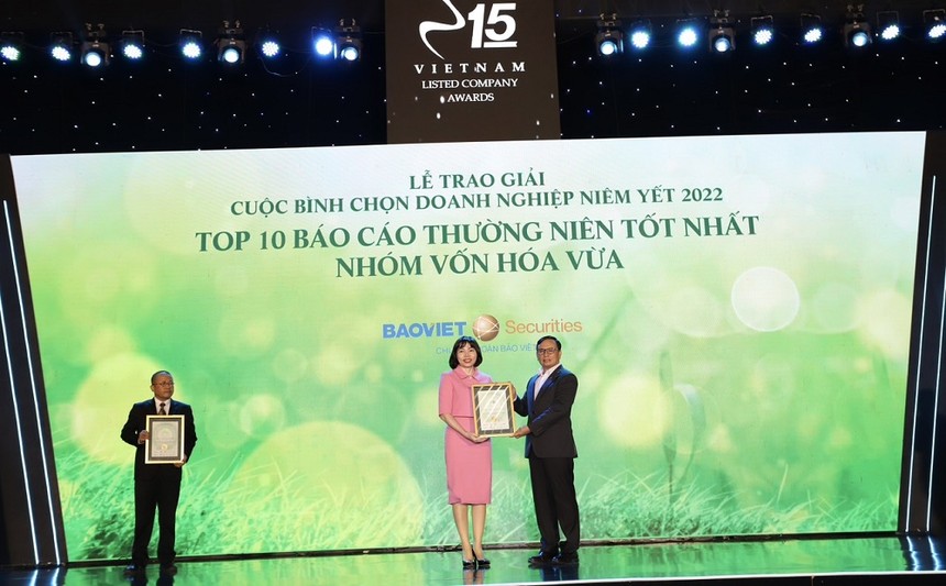 Chứng khoán Bảo Việt (BVSC) được vinh danh top 10 Báo cáo thường niên tốt nhất