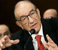Cựu Chủ tịch FED Alan Greenspan.
