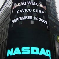 Cổ phiếu Cavico chính thức được niêm yết tại sàn Nasdaq từ ngày 18/9/2009.