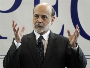 Chủ tịch Ngân hàng Dự trữ Liên bang Mỹ (FED) Ben Bernanke. (Nguồn: AP)

