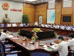 Cuộc họp Ban chỉ đạo Trung ương về chính sách nhà ở và thị trường bất động sản - Ảnh Chinhphu.vn