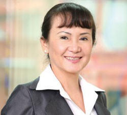 Bà Huỳnh Bích Ngọc - Chủ tịch HĐQT Công ty Cổ phần Sản xuất - Thương mại Thành Thành Công và Công ty Cổ phần Bourbon Tây Ninh