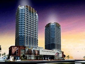 Phối cảnh dự án trung tâm thương mại, văn phòng và khách sạn Hạ Long tại khu trung tâm Cột Đồng Hồ