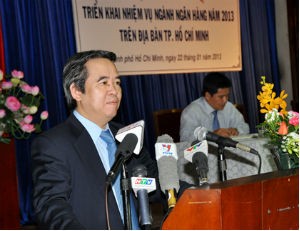 Thống đốc Nguyễn Văn Bình phát biểu tại hội nghị